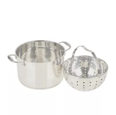 Wolfgang Puck 7qt Stainless Steel Pot W/Strainer • $39.95