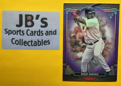 2022 Topps Triple Threads Manny Ramirez Purple Amethyst #ed 072/299 Red Sox • $3.89