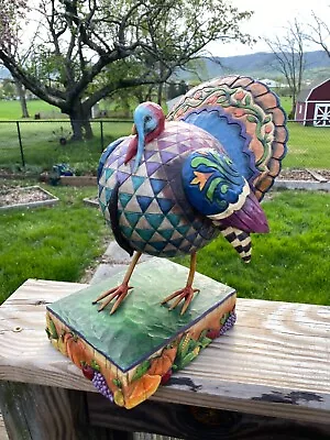 Jim Shore Heartwood Creek Strutting Proud Thanksgiving Turkey 2005 Retired • $25