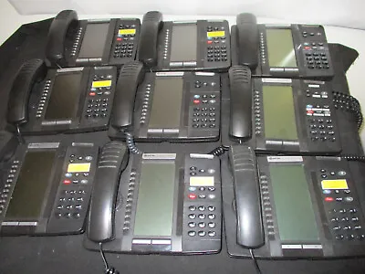 Lot Of 9 Mitel 5320 IP Business Office Phones W Stands/Handsets & Cords -Tested • $99