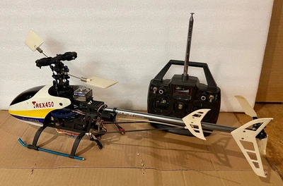 $51 • Buy Vintage Align Trex 450 RC Helicopter W/ Walkera Controller - For Parts Or Repair