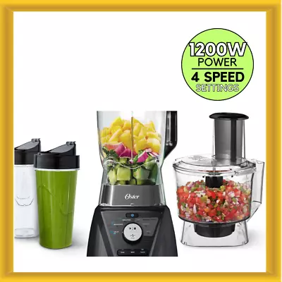 Oster Blender 3-in-1 Kitchen System With Texture Select Settings In Carbon Grey • $89