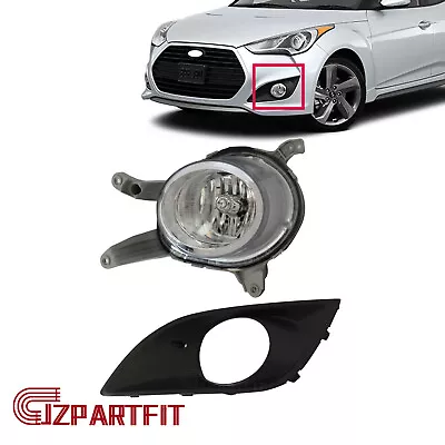 Fits 2013-2016 Hyundai Veloster Turbo Fog Lamp With Black Cover Left Side 2PCS • $72.99