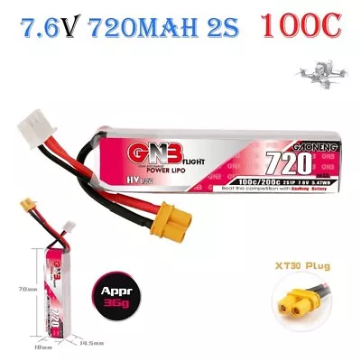 2s HV 7.6v LiPo 720mah 100c/200c Battery Mobula Drone Whoop FPV • $23.95