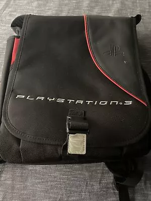 Ps3 Backpack Sony Playstation 3 Black Bag Carrying Traveling Case With Pockets • $34.99