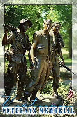 The Three Soldiers Vietnam Veterans Memorial Washington DC - Military Postcard • $1.99