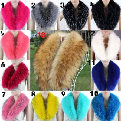 Women's Warmer Faux Fur Scarf Collar Shawl Stole Neck Scarves Wraps Gift New • $7.99