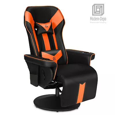 Video Gaming Chair Ergonomic High Back Racing Chair With Footrest Lumbar Support • $229.99