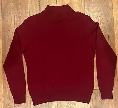 Like New Shephe 100% Cashmere Sweater Men's Medium Size 42 Dark Red Maroon • $55