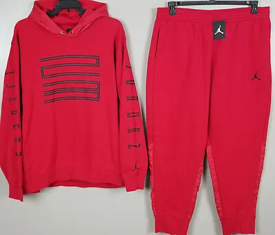 Jordan Xi Retro 11 Win Like 96 Sweatsuit Hoodie + Pants Set Red New (size 3xl) • $224.99