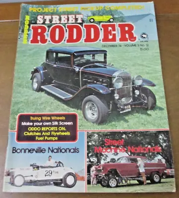 Vintage Street Rodder Magazine! September 1974 #12 Bonneville Nationals Hot Rods • $9.99