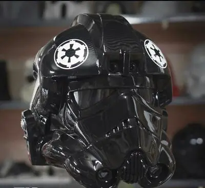 Starwars Imperial Tie Fighter Pilot Helmet Motorcycle Custom DOT & ECE Approved • $350