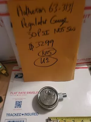 Matheson 3421 63-3131 Gas Regulator Gauge 30 PSI NOS SW U1 • $32.99