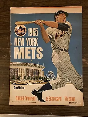 1965 New York Mets Official Program In Scorecard • $12