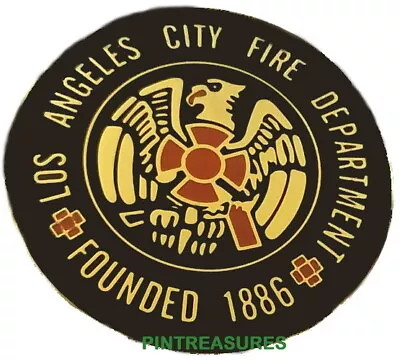 Fire Pins Los Angeles CA Patch Firefighter Rescue Collector Vintage Historic Pin • $10.99