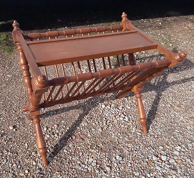 Mid Century Ethan Allen Magazine Rack Table / End Table   (RP-EA95) • $249