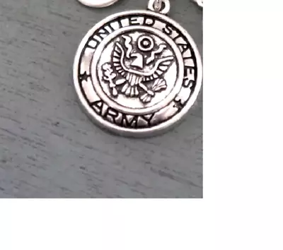 VET MILITARY ARMY VETERAN  PENDANT Pendant On 925 Sterling Silver 18  Necklace • $13.99