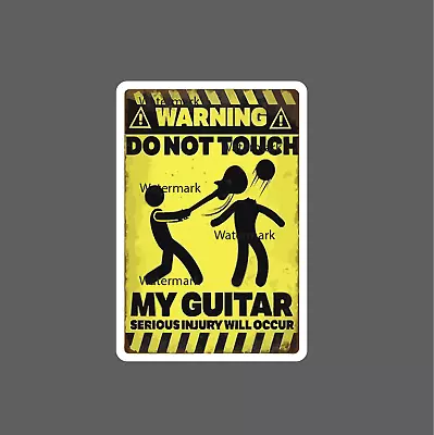 Guitar Sticker Funny Music Band Waterproof - Buy Any 4 For $1.75 EACH Storewide! • $2.95