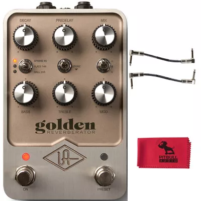 Universal Audio UAFX Golden Reverberator Stereo Reverb Pedal W/ Cables & Cloth • $399