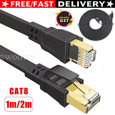 CAT8 Ethernet Cable 40Gbps 2000Mhz Gigabit RJ45 LAN Patch Cord Network 1~25m Lot • $9.54