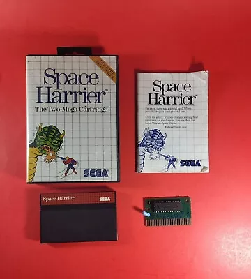 Space Harrier Sega Master System SMS 1986 Complete W/Manual Pins Cleaned Tested • $23