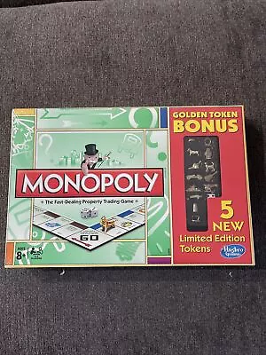 Monopoly Board Game: GOLD TOKEN BONUS LIMITED EDITION - Factory Sealed • $25