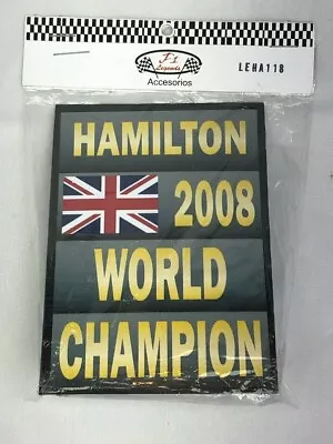 Hamilton Pit Board 2008 Champion McLaren MP4/23 1/18 Diecast F1 Car Cartrix • $19.34