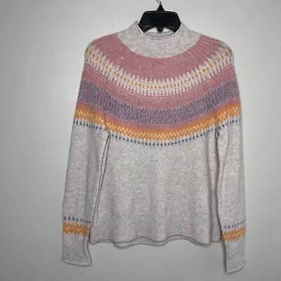 J.CREW Sweater Womens XS Fair Isle Pullover NEW Supersoft Yarn Wool Alpaca BD144 • $49.99