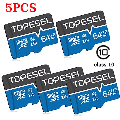 LOT 64GB Micro SD Card Memory Cards Micro SD Class 10 High Speed Flash Cards • $7.57
