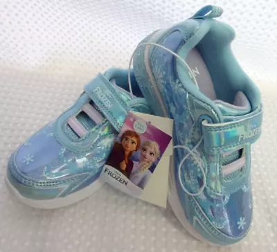 Disney Frozen Shoes - Girl's Toddler LED Light Up Shoes Blue **Choose Size** NIB • $15.99