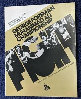 1974 Muhammad Ali Vs George Foreman US CC Boxing Programme Rumble In The Jungle! • £24.99