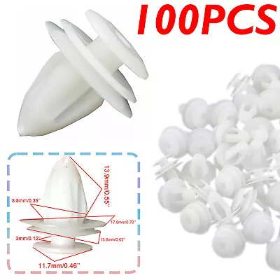 100xCar Door Trim Fastener Retainer Panel White Clips For Auveco A18876 94858299 • $4.29