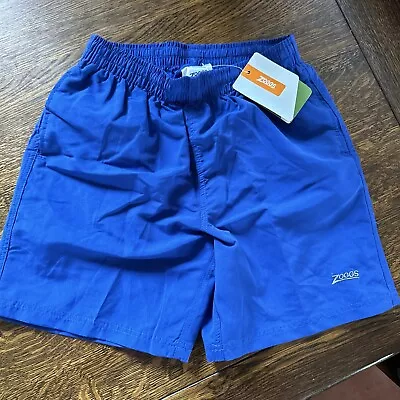 Zoggs Durafeel 15inch Boys Swim Shorts Trunks 10 Years Medium Wrist 25”/64cm • £8.99