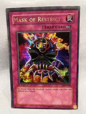 Yugioh Mask Of Restrict LON-018 1st Edition Ultra Rare NM-LP • $46.99