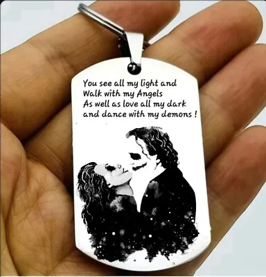 Joker Harley Quinn Hot DC Comic Couple Keychain Quote Love Crazy Lover • $12