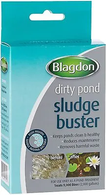 £10.95 • Buy Blagdon Sludge Buster Remover Pond Treatment Good Bacteria Clears Dead Algae
