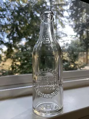 Clean! Vintage BOZEMAN MONTANA BOTTLING WORKS Crown Top Soda Pop Bottle Embossed • $79