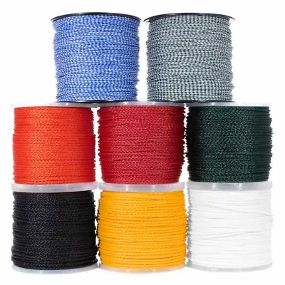 Hollow Braid Polypropylene Rope Marine Rope  Large Variety Of Colors And Sizes • $9.99