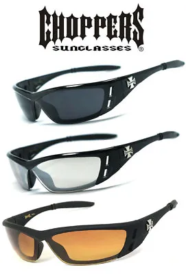 Choppers Anti-Reflective Biker Motorcycle Riding Glasses Sunglasses Semi Rimless • $10.90