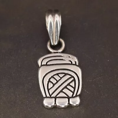 VTG Sterling Silver - MEXICO X Engraved Pebbled Necklace Pendant - 4.5g • $2.99