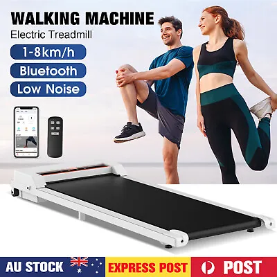 $249.90 • Buy Electric Treadmill Walking Pad Exercise Machine Bluetooth Fitness Home White