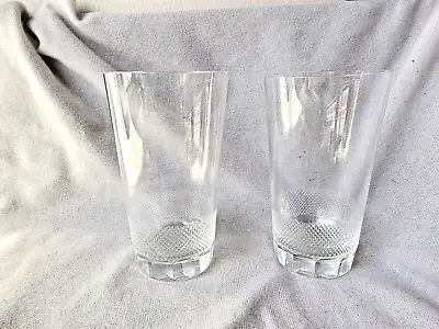 Moser Royal Water Glass Tumblers Hand Cut Set/2 No Chips. 4.5/8 X 2.3/4  9oz • $99.95