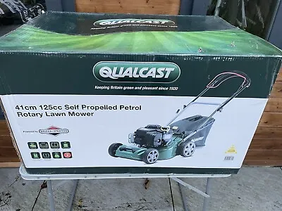 BRAND NEW QUALCAST Petrol Self Propelled Lawn Mower 41cm Cutting Blade -Superb • £250