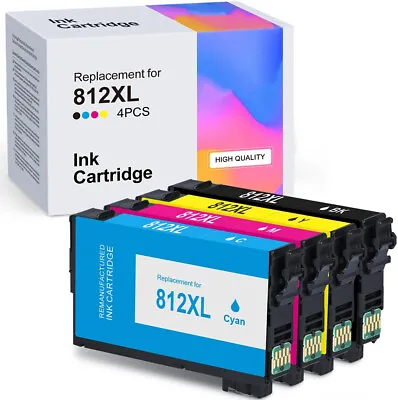 $15.99 • Buy 812XL Compatible Ink Cartridge For EPSON WF3820 WF3825 WF4830 WF4835 