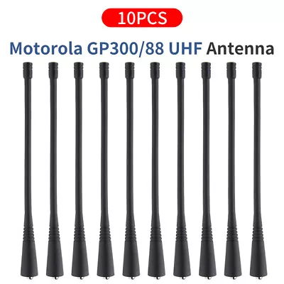 10PCS UHF Soft Antenna For Motorola GP88S/GP88/GP338/GP328/GP3188/GP68/GP340 • $18.99