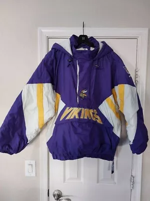 VINTAGE Pro Line Starter NFL Football Minnesota Vikings Jacket XXL • $150