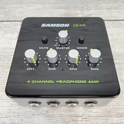 No Cord | SAMSON QH4 4-Channel Stereo DJ Studio Monitoring Headphone Amplifier • $29.95