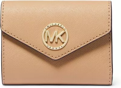 MICHAEL KORS Michael Kors Greenwich Med Envelope Trifold - CAMEL (128.00) • $49.50