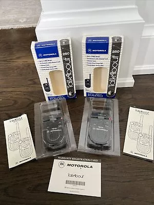 Lot 2 Motorola TalkAbout 250 Two-way Radio Walkie-talkie 2 Mile Range 14 Channel • $9.99