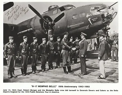  Memphis Belle  Autographed By  Capt. MORGAN   To George  Free Shipping • $38